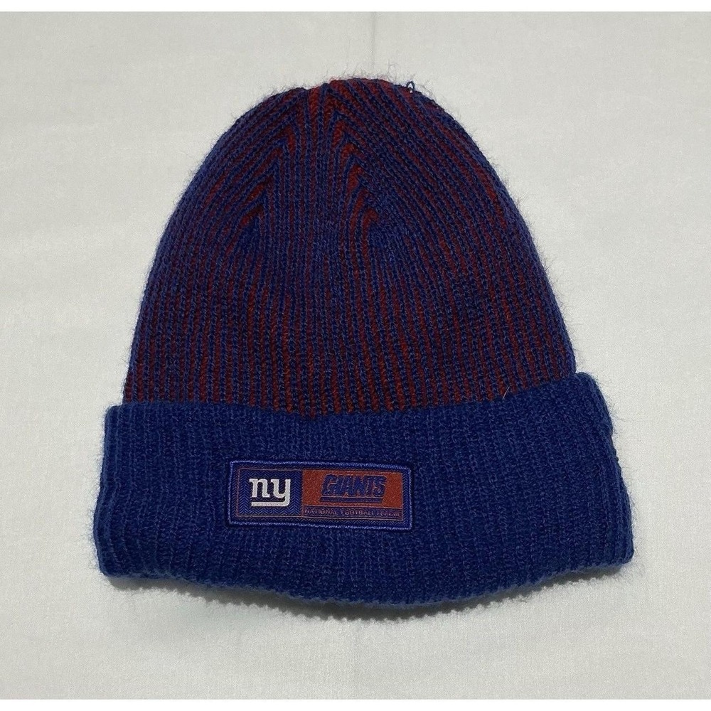 New York Giants Beanie Hat One Size Blue New Era NFL Football Winter